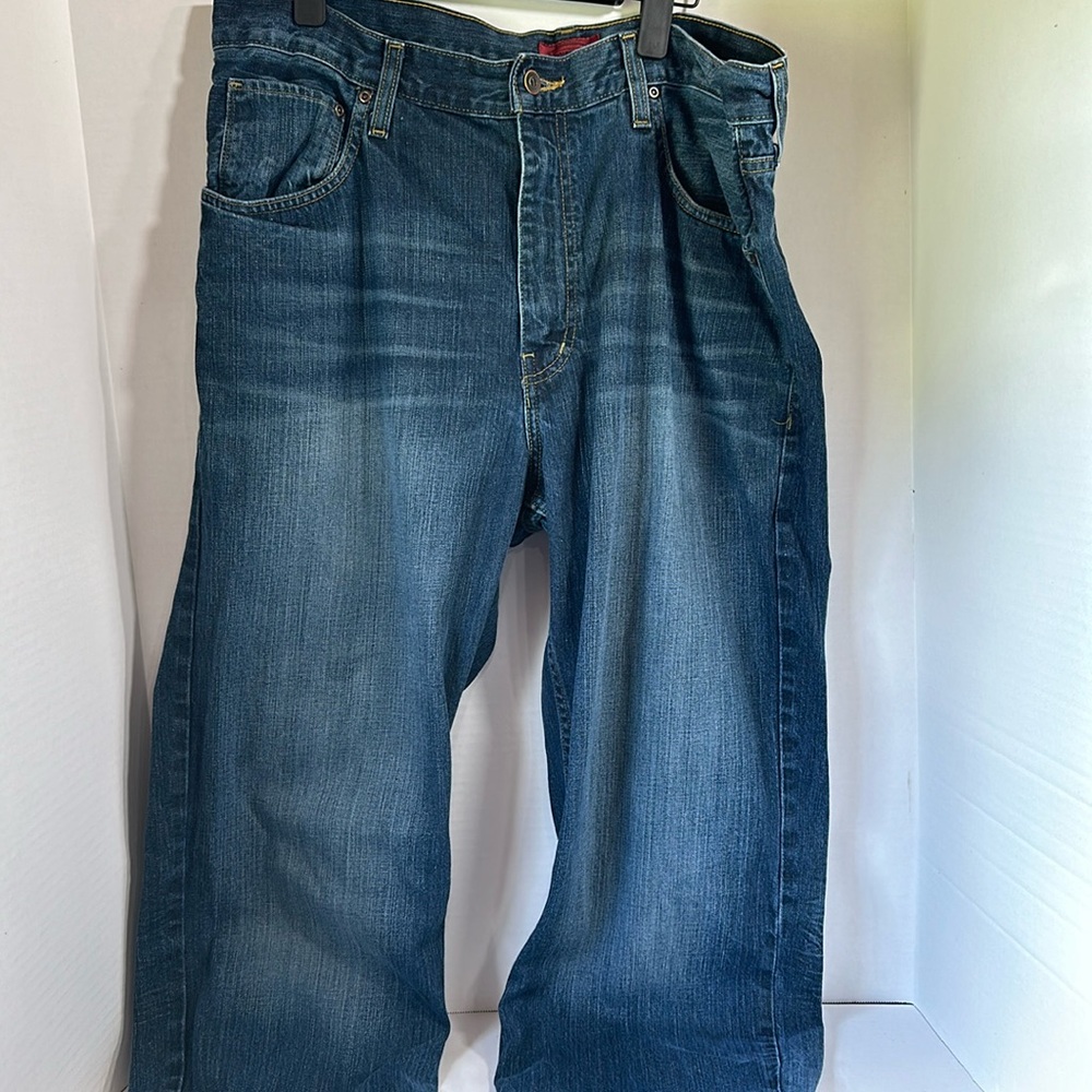 Foundry flex denim dark wash blue jeans size 36 x36
